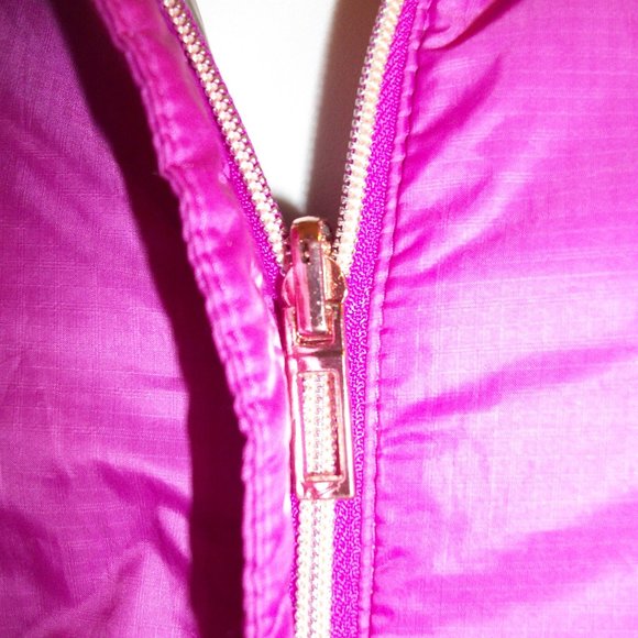 NIKE GOLF Sz L Activewear Full Zip Vest Purple Gray Inside Zip Pockets - Picture 3 of 9